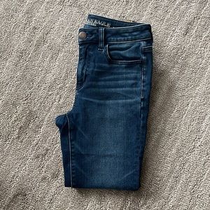 High rise jegging crop